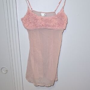 ⚡3/40$⚡ La SENZA Blush Pink Sheer Camisole